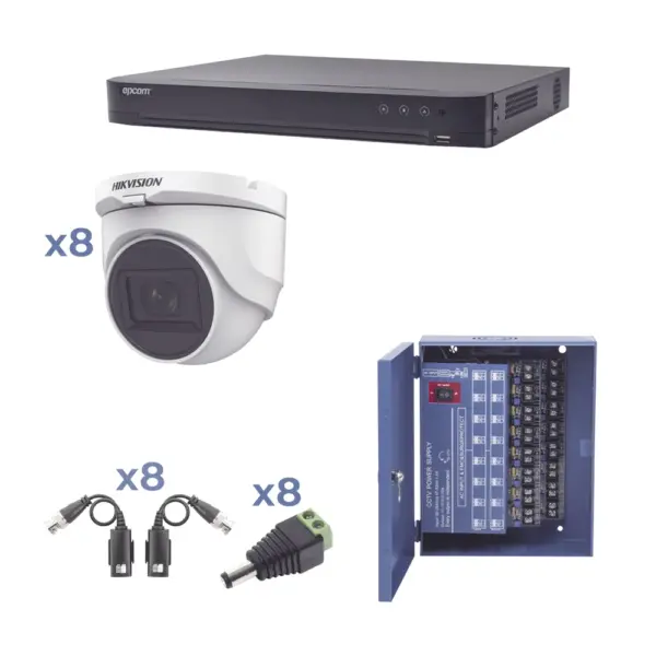 Kit TurboHD HIKVISION KH1080P8DW - Interior y exterior, Alámbrico, 8, 1920 x 1080 Pixeles, 2 MP