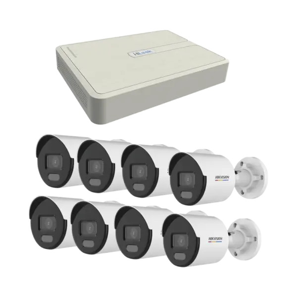 Kit de Videovigilancia HIKVISION KIPCV2M/8B - Exterior, 8, 1920 x 1080 Pixeles, 2 MP