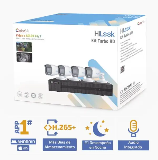 Kit de videovigilancia HIKVISION HL-1080-CV/A - 4, 1920 x 1080 Pixeles