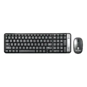 Kit Teclado y Mouse inalámbrico - compacto, Español, Negro/Gris, 10 m, 6000625 BROBOTIX