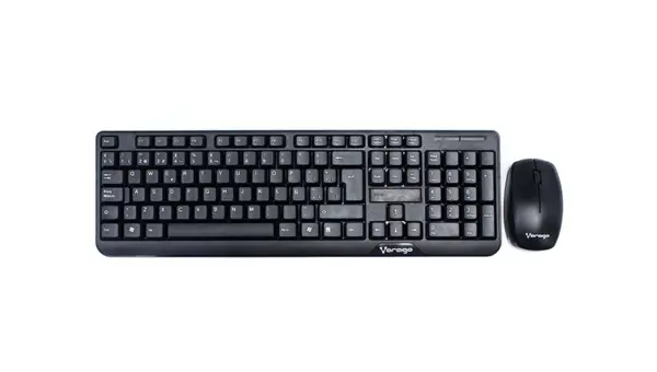KIT TECLADO Y MOUSE VORAGO KM-302 INALAMBRICO NEGRO -