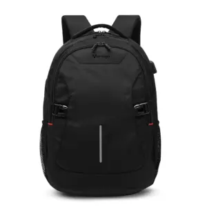 Mochila. Vorago BP-402 Negra. Expandible para Laptop de 15.6 pulgadas color negra USB -