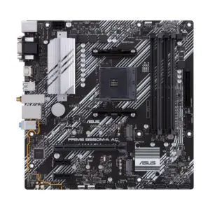 Tarjeta Madre ASUS Micro ATX PRIME B550M-A AC - S-AM4, AMD B550, HDMI, 128GB DRR4, WIFI, para AMD