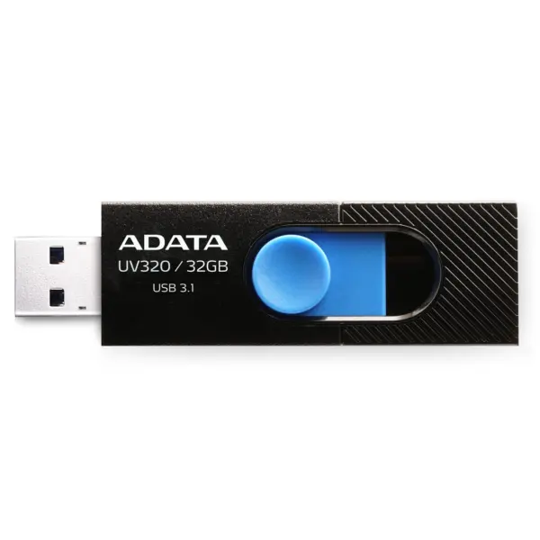 Memoria USB ADATA AUV320-32G-RBKBL - Negro / Azul, 32 GB, USB 3.2