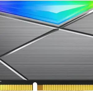 Memoria RAM ADATA SPECTRIX D50 - 8 GB, DDR4, 3200 MHz, UDIMM, con Iluminación RGB. Disipador Tungsten Grey