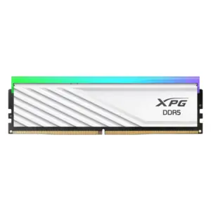 Memoria RAM ADATA XPG LANCER BLADE RGB - DDR5 16GB UDIMM 6000MHz, con Iluminación RGB. Disipador BLANCO. AX5U6000C4816G-SLABRWH