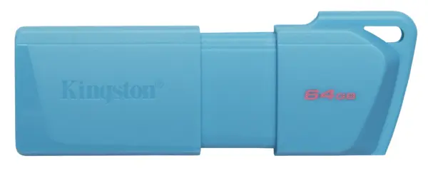 MEMORIA USB KINGSTON DATATRAVELER EXODIA M 64GB 3.2 GEN 1 TURQUESA NEON -