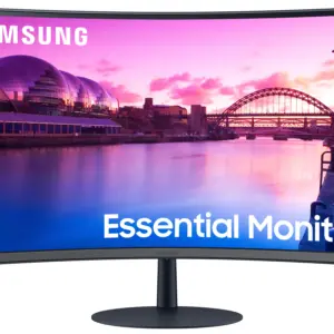 Monitor Curvo SAMSUNG LS27C390EALXZX - 27 pulgadas, 250 cd / m², 1920 x 1080 Pixeles, 4 ms, Negro