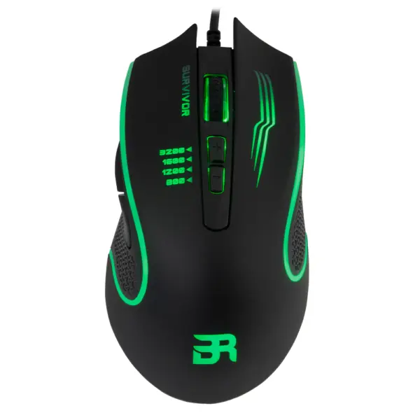 Mouse Gamer BALAM RUSH Alámbrico USB 3200 DPI 4 LVLS 6 Botones  Scroll WINDOWS-LINUX-MAC-XBOX ONE-PS4 SURVIVOR GM320 -