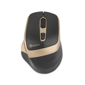 Mouse de oficina - Getttech, Dorado - Modelo GGM-STDBW-01-GD