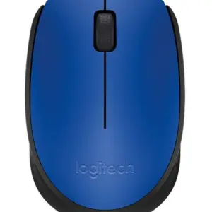 Mouse LOGITECH M170 - Negro con detalles en Azul, 3 botones, RF inalámbrico
