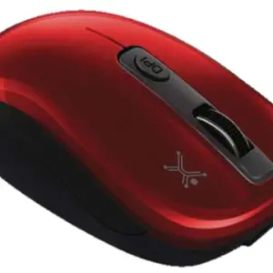 Mouse Optico  PERFECT CHOICE PC-044802 - Rojo, Inalámbrico, Óptico, 800/1200/1600 DPI