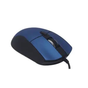 Mouse Naceb Technology NA-0115A - Azul, 6 botones, Alámbrico, Óptico, 800 - 2400 DPI