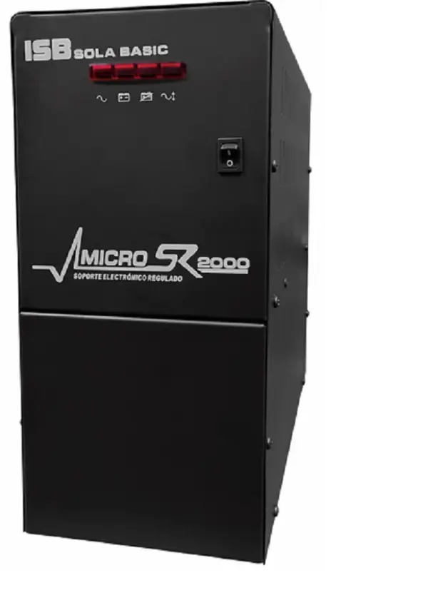 No-Break Industrias Sola Basic MICROSR 2000 - 2000 VA, 1600 W, Color blanco, Hogar y Oficina