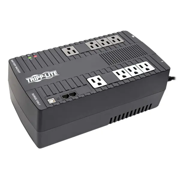 No-Break TRIPP-LITE - 650 VA, 325 W, 12 h, Negro, Hogar y Oficina