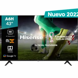 Televisor Hisense 43A6H - 43 pulgadas, LED 4K UHD, 3840 x 2160 Pixeles, SMART GOOGLE