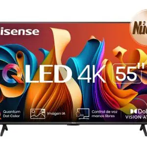 Televisor Hisense 55QD6N - 55 pulgadas, LED 4K UHD, 3840 x 2160 Pixeles, QLED GOOGLE SMART TV