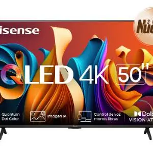 Televisor Hisense 50QD6N - 50 pulgadas, QLED, QUANTUM DOT, 4K UHD, 3840 x 2160 Pixeles, GOOGLE SMART TV