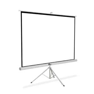Pantalla proyección tripie 84″ DIBAN  Qian QPD-69601 - 84 pulgadas, Color blanco