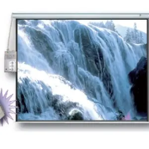 Pantalla de Proyección SCREENS MSE244 - 136 pulgadas, Eléctrica, Color blanco