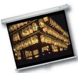 Pantalla de Proyección Multimedia Screens MSC-152 - 84 pulgadas, Manual, Pared, Color blanco