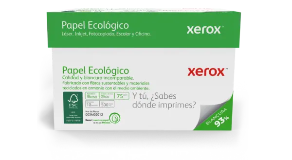XEROX PAPEL ECOLOGICO OFICIO 93  BLANCURA -
