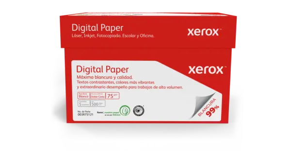 XEROX PAPEL DIGITAL ROJO DOBLE CARTA 99  BLANCURA -