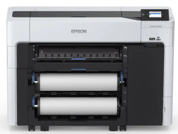 Epson SureColor T3770DE (SCT3770EDR) de 24 pulgadas doble rollo o rebobinador de 5 tintas -
