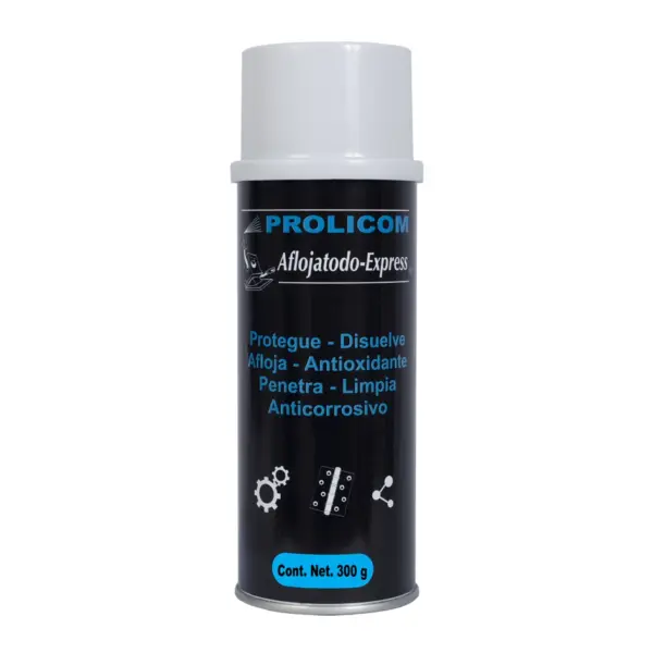 Limpiador y protector PROLICOM - AFLOJA TODO - EXPRESS, 300g, Protege, disuelve, afloja piezas metálicas