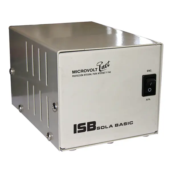 Regulador Industrias Sola Basic MICROVOLT 1000 VA - Negro, Hogar y Oficina, 1000 VA, 750 W