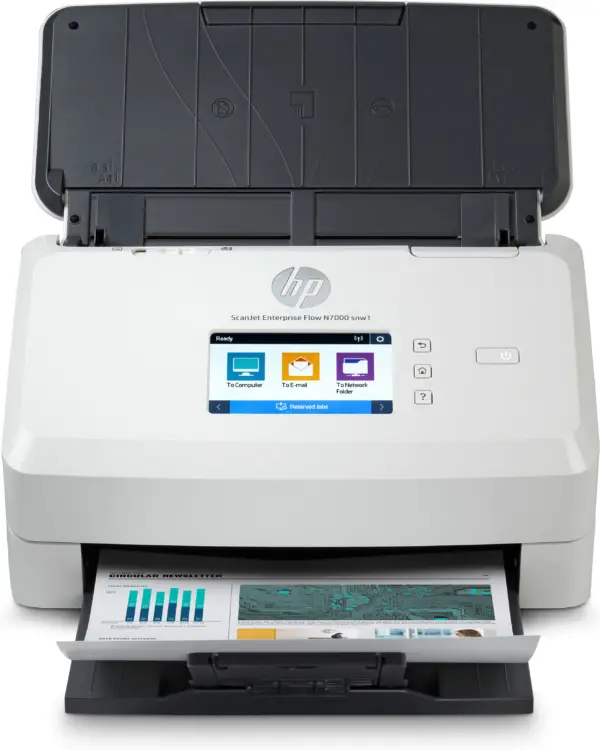 Escáner HP  N7000 6FW10A - ADF - 7500 páginas