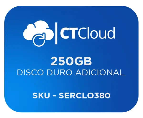 Servidor Virtual en la Nube CT Cloud NCST250 - Servicio de Nube, Servidor Virtual, 250 GB