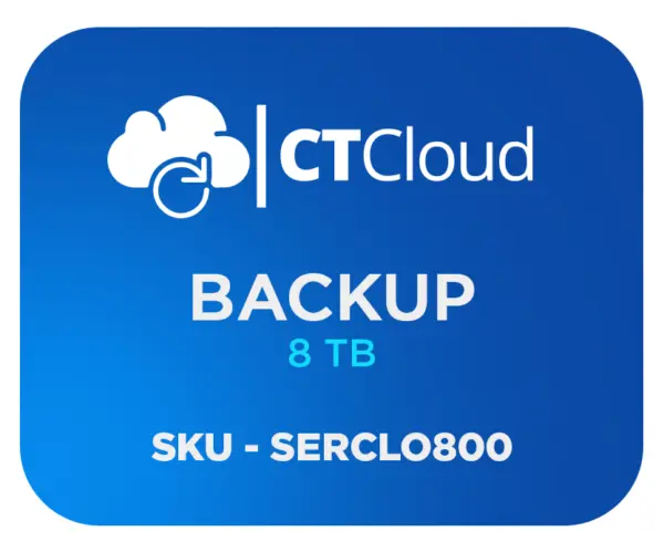 Backup en la Nube CT Cloud NCBU8TB - Servicio de Nube, 8 TB