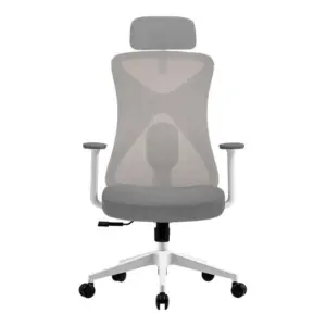 Silla FLOE PRO EC737  ACTECK  ELITE SERIES Silla de Oficina  Ergonómica - Ajuste lumbar, Reposa brazos Fijo, Color  Blanco. AC-937245