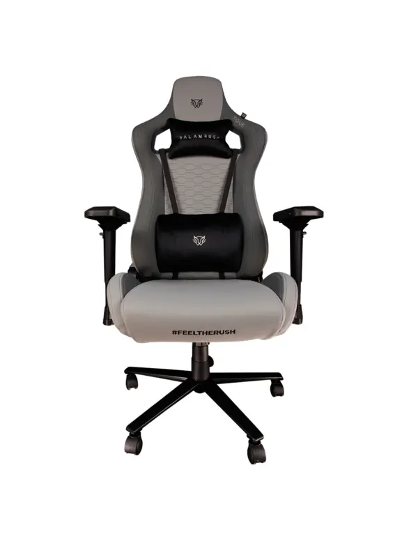 Silla THUNDER TOUR BALAM RUSH GAMER Tela Reclinable 90-180 Piston Clase 4 Reposabrazos 4D GRAY EDITION -