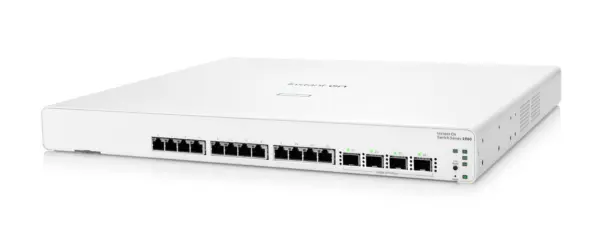 12x puertos RJ-45 100/1000/10BASE-T - 4x puertos SFP  10 GbE, 320 Gbps, Funciones de gestión: Nube Aruba Instant On, navegador web, gestor SNMP.