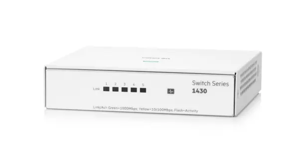ARUBA Switch R8R44A 1430 de 5 puertos Ethernet Gigabit RJ45 -