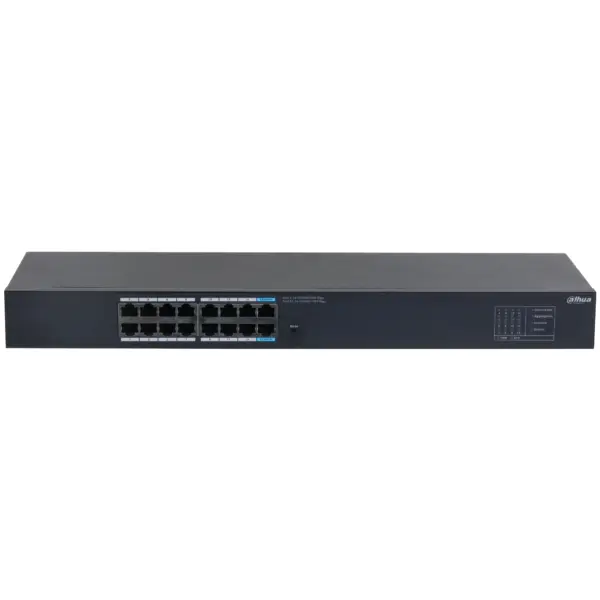 DH-SG1016 Switch 16 Puertos Gigabit Ethernet - 10/100/1000, Diseño Compacto, Capa 2, switching 1.6 Gbps, Velocidad de Reenvio de Paqutes 23.81 Mbps