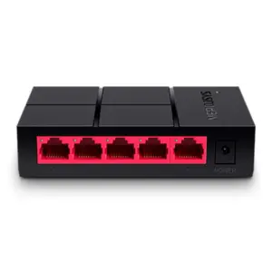 SWITCH MERCUSYS MS105G 5 PUERTOS 10/100/1000MBPS DE DISEÑO COMPACTO Y CONFIGURACIÓN PLUG AND PLAY -