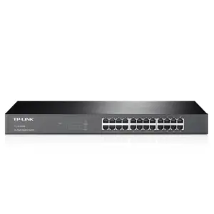 Switch TP-LINK - Negro, 10/100/1000 Mbps, 24ptos, Rack