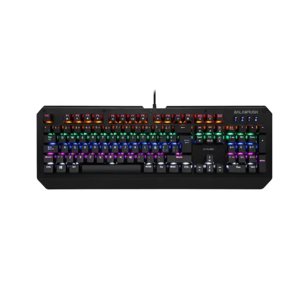 Teclado Gaming Havoc Balam Rush  Retroilumina Balam Rush BR-929660 - USB, Negro