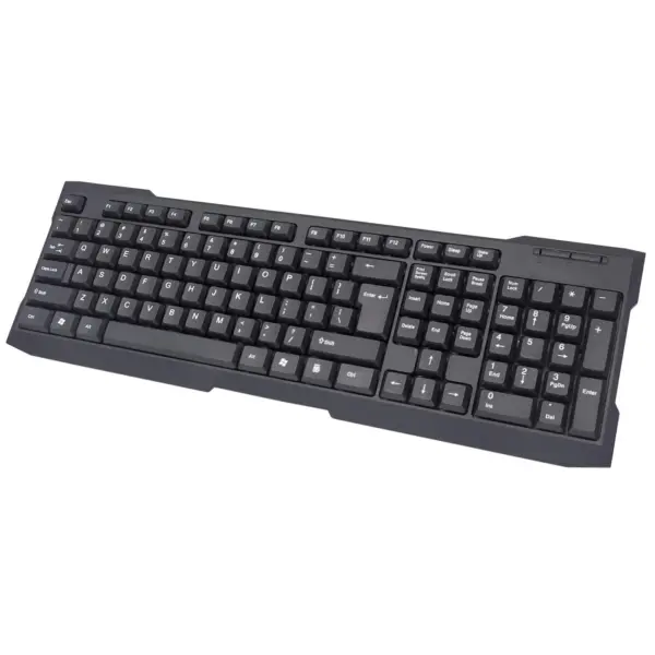 175708 Teclado Estándar USB - Negro; Contra derrames, mecanismo de respuesta positiva y silenciosa al tacto, Tres años de garantía