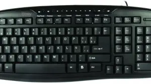 Teclado Multimedia PERFECT CHOICE - USB, Negro, Alámbrico