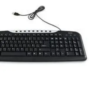 Teclado VERBATIM - USB, Alámbrico, PC/server, Negro