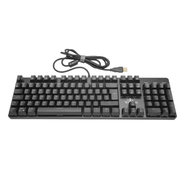 Teclado Kusari Gaming Mecánico Yeyian Yeyian YKM-ERGB-01 - Negro, RGB