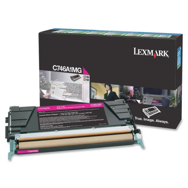 Cartucho tóner LEXMARK - 7000 páginas, Magenta, Laser, Negro