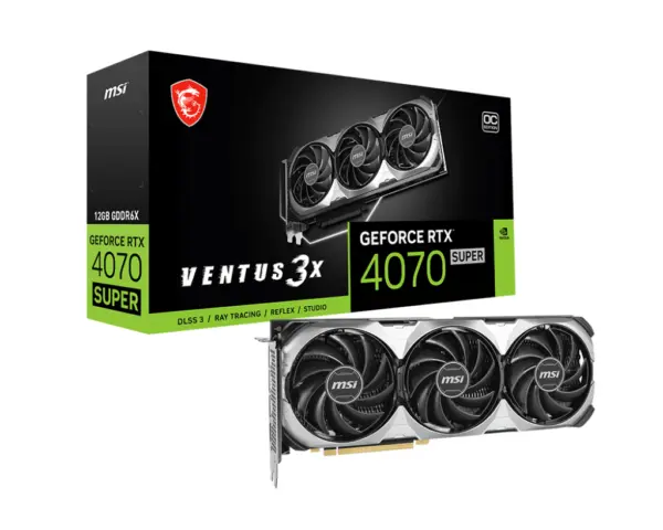 T. VIDEO MSI RTX 4070 SUPER 12G VENTUS 3X OC -